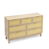 Bedroom 7 drawer dresser, dresser modern wooden chest of drawers with