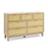 Bedroom 7 drawer dresser, dresser modern wooden chest of drawers with