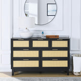 Bedroom 7 drawer dresser, dresser modern wooden chest of drawers with