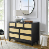 Bedroom 7 drawer dresser, dresser modern wooden chest of drawers with