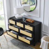 Bedroom 7 drawer dresser, dresser modern wooden chest of drawers with