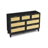 Bedroom 7 drawer dresser, dresser modern wooden chest of drawers with