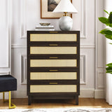 Bedroom 5 drawer dresser, dresser modern wooden chest of drawers with