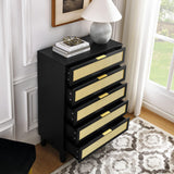 Bedroom 5 drawer dresser, dresser modern wooden chest of drawers with