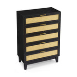 Bedroom 5 drawer dresser, dresser modern wooden chest of drawers with