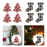 4x Christmas Tree Decoration Decorative Xmas Baubles for Home Office Wedding Red  Christmas Tree