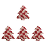 4x Christmas Tree Decoration Decorative Xmas Baubles for Home Office Wedding Red  Christmas Tree