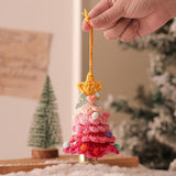 Xmas Small Pendant Mini Xmas Hanging Pendant for Outdoor Festive Decorating Rose red