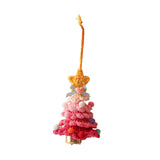 Xmas Small Pendant Mini Xmas Hanging Pendant for Outdoor Festive Decorating Rose red