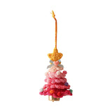 Xmas Small Pendant Mini Xmas Hanging Pendant for Outdoor Festive Decorating Rose red