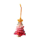 Xmas Small Pendant Mini Xmas Hanging Pendant for Outdoor Festive Decorating Rose red