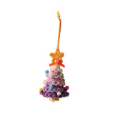 Xmas Small Pendant Mini Xmas Hanging Pendant for Outdoor Festive Decorating Purple