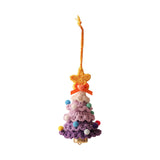 Xmas Small Pendant Mini Xmas Hanging Pendant for Outdoor Festive Decorating Purple