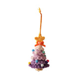 Xmas Small Pendant Mini Xmas Hanging Pendant for Outdoor Festive Decorating Purple