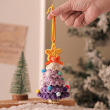 Xmas Small Pendant Mini Xmas Hanging Pendant for Outdoor Festive Decorating Purple