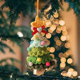 Xmas Small Pendant Mini Xmas Hanging Pendant for Outdoor Festive Decorating Green