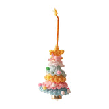 Xmas Small Pendant Mini Xmas Hanging Pendant for Outdoor Festive Decorating Yellow blue