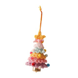 Xmas Small Pendant Mini Xmas Hanging Pendant for Outdoor Festive Decorating Yellow purple