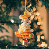 Xmas Small Pendant Mini Xmas Hanging Pendant for Outdoor Festive Decorating Yellow