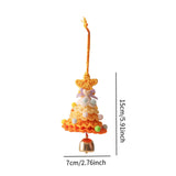 Xmas Small Pendant Mini Xmas Hanging Pendant for Outdoor Festive Decorating Yellow