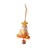 Xmas Small Pendant Mini Xmas Hanging Pendant for Outdoor Festive Decorating Yellow