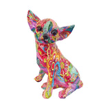 Chihuahua Dog Decorative Figurine Desktop Ornament for Living Room Fireplace Style B