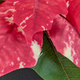 Christmas Artificial Poinsettia Plant Realistic for Festival Window Tabletop Style A