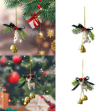 2024 Christmas Tree Bells Hanging Ornaments DIY for Birthdays Party Supplies Santa Claus