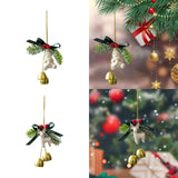 2024 Christmas Tree Bells Hanging Ornaments DIY for Birthdays Party Supplies Santa Claus