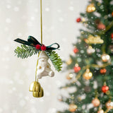 2024 Christmas Tree Bells Hanging Ornaments DIY for Birthdays Party Supplies Santa Claus