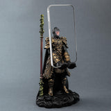 Wukong Statue Phone Stand Keepsake Desk Ornament for Cabinet Study Bookshelf Wukong