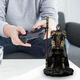 Wukong Statue Phone Stand Keepsake Desk Ornament for Cabinet Study Bookshelf Wukong with Stick