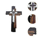 Wooden Wall Cross Collectible Gift Party Supplies for Bedroom Cabinet Window