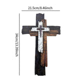 Wooden Wall Cross Collectible Gift Party Supplies for Bedroom Cabinet Window