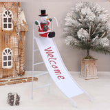 Christmas Slide Decoration Gift Table Centerpiece for Farmhouse Indoor Party