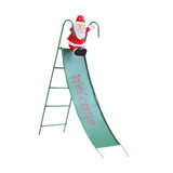 Christmas Slide Decoration Gift Tabletop Decor for Bedroom TV Cabinet Indoor Green Santa Claus