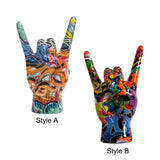 Hand Gesture Statue Creative Hand Decor Sculpture for Indoor Bedroom Desktop Style A