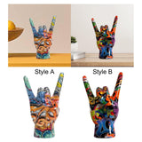 Hand Gesture Statue Creative Hand Decor Sculpture for Indoor Bedroom Desktop Style A