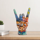 Hand Gesture Statue Creative Hand Decor Sculpture for Indoor Bedroom Desktop Style A