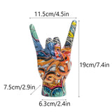 Hand Gesture Statue Creative Hand Decor Sculpture for Indoor Bedroom Desktop Style A