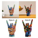 Hand Gesture Statue Creative Hand Decor Sculpture for Indoor Bedroom Desktop Style A