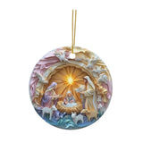 Xmas Small Pendant Acrylic Christmas Tree Ornament for Yard Festival Holiday