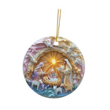 Xmas Small Pendant Acrylic Christmas Tree Ornament for Yard Festival Holiday