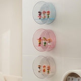 Figures Display Storage Case Wall Mount Dustproof Showcase Clear Display Box Blue