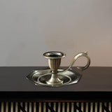 Retro Metal Candle Holder Stable Base Candle Stand for Wedding Mantel Events Bronze