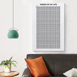 Weeks of My Livelihood Calendar Wall Art Life Poster for Bedroom Study Room Office