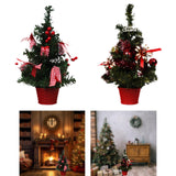 Tabletop Christmas Tree Statue Funny Figurine for Tabletop Kitchen Fireplace Style A