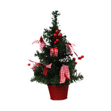 Tabletop Christmas Tree Statue Funny Figurine for Tabletop Kitchen Fireplace Style A