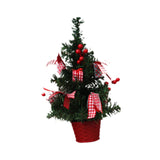 Tabletop Christmas Tree Statue Funny Figurine for Tabletop Kitchen Fireplace Style A