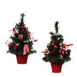 Tabletop Christmas Tree Statue Funny Figurine for Tabletop Kitchen Fireplace Style A